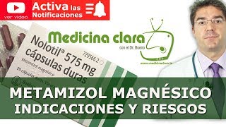 Metamizol  Metamizol magnésico  Indicaciones y RIESGOS [upl. by Rima]