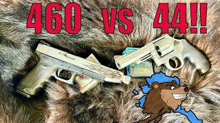 44 Magnum vs 460 Rowland for Alaska Bear Protection [upl. by Nynnahs]