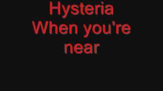 Def Leppard  Hysteria lyrics [upl. by Odette]