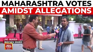 Maharashtra Elections Citizens Vote Amidst CashforVotes Allegations  India Today [upl. by Fernando]