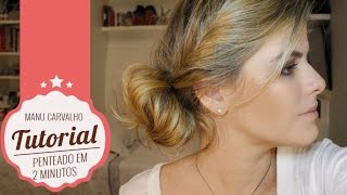 Como fazer um penteado de casamento em 2 minutos [upl. by Adilem]