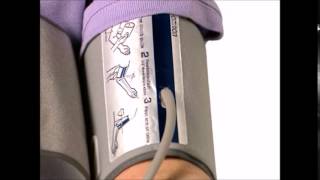 How To Use an Omron ComFit Cuff to take Blood Pressure  Instructional Video [upl. by Kafka]