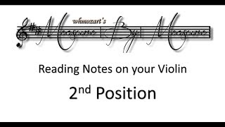 Notes On Violin 2nd Position [upl. by Myrlene521]