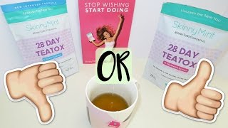 My Honest Review on SkinnyMint Teatox Results after 28 days [upl. by Llednek152]