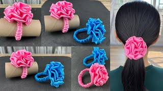 Scrunchies Making Idea  How to make Scrunchies Sewing Tutorial DIY Scrunchies [upl. by Beverley]