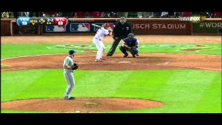 Lance Berkman Cluth Hit Game 6 2011 World Series Cardinals Vs Rangers 10th inning [upl. by Ijic]