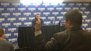 Nikola Jokic talks after his 29 point game 4 against the San Antonio Spurs [upl. by Jarrad]