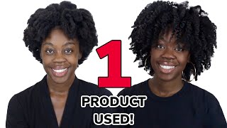 EASY 4C Twist Out  No Heat Natural Hairstyle Using One Product [upl. by Notyard]