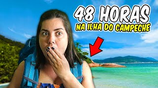 Passei a Noite na ILHA Mais LINDA do Brasil🏝️😱  ILHA DO CAMPECHE  FLORIANÓPOLIS  SC [upl. by Nysilla]