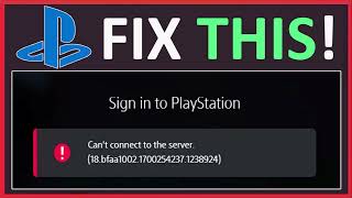 How To Fix quotCan’t Connect To The Serverquot PlayStation Sign In Error 2024 [upl. by Atillertse]