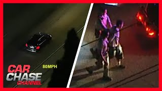 Police Chase Stolen Mercedes SUV speeds through LA  Car Chase Channel [upl. by Colfin373]