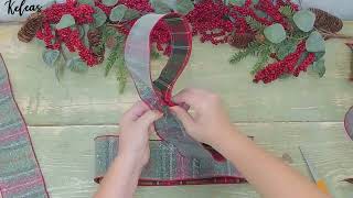 How to Make a Bow with 4quot Ribbon By Hand [upl. by Arotak]