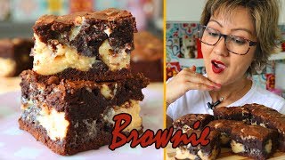 MELHOR BROWNIE DA VIDA  COM RECHEIO SUPER CREMOSO  DIKA DA NAKA [upl. by Ttihw]