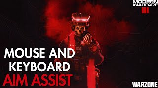 Warzone  MW3 MOUSE amp KEYBOARD AIM ASSIST Tutorial [upl. by Aztinad]