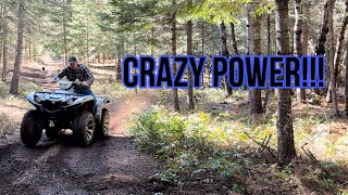 YAMAHA GRIZZLY 700 FIRST TRAIL TEST [upl. by Adlihtam]