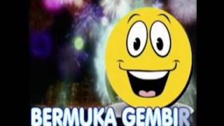 KARAOKE  SENYUM DAN BERMUKA GEMBIRA [upl. by Crescint]