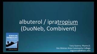 How to pronounce albuterol with ipratropium DuoNeb Combivent Memorizing Pharmacology Flashcard [upl. by Nave610]