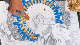 How to Gold Leaf with Precision Tutorial [upl. by Ylil]