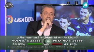 Siro López abandona el plató de Punto Pelota tras discutir con Lobo Carrasco [upl. by Aicinet528]