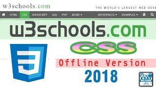 W3Schools  CSS Tutorials Offline Version FREE  2018 [upl. by Siriso]