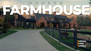 DREAMY MODERN FARMHOUSE IN UTAH  Full Walkthrough 4K  Robison Home Builders  Amazing Homes [upl. by Legir]