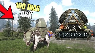 ¡Sobreviviendo 100 DÍAS en ARK SURVIVAL evolved Fjordur 2 [upl. by Ellehsar]