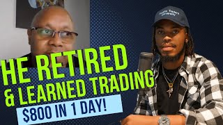 How Bryan Retired amp Made 800 In 1 Day Trading [upl. by Norrie432]