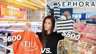 500 at SEPHORA vs 500 at ULTA  which is better shopping spree [upl. by Gnat]