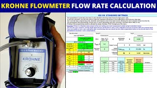 Calculate flow rate in Krohne Magnetic Flowmeter  GS 8 B Calculation Table Explained [upl. by Yesrod456]