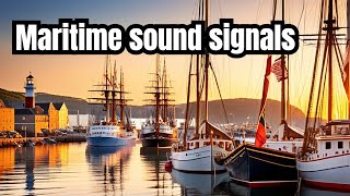 Maritime sound signals [upl. by Nwahsyar]