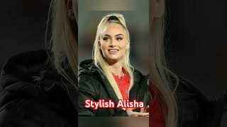 Alisha LehmannThe Stylish Superstar of Football shorts youtube football sports [upl. by Kcirdor896]