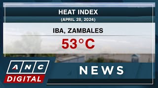 Heat index in Iba Zambales soars to 53°C  ANC [upl. by Drofnats]