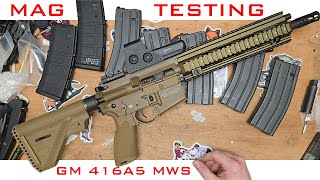 GunsModify HK416A5 MWS Magazine Testing [upl. by Rothberg]