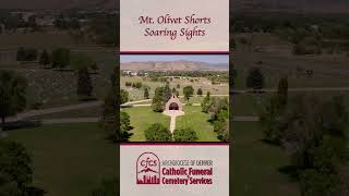 Aerial View of Mount Olivet Catholic Cemetery established in 1892 shorts [upl. by Asli922]