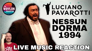 FIRST TIME REACTION TO Luciano Pavarotti  Nessun dorma  LIVE 1994  This LEGEND is MAGNIFICENT [upl. by Parnell823]