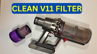 How to Clean Dyson V11 Filter [upl. by Gable]