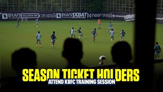 Season Ticket Holders 202324 attend KBFC Training Session  Kerala Blasters  KBFC TV [upl. by Miksen725]