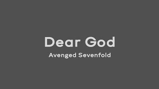 Dear God  Avenged Sevenfold Lirik dan Terjemahan [upl. by Ekim811]