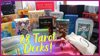 My Entire Tarot Deck Collection 2021 Mass market indie OOP and unique tarot decks [upl. by Thekla]