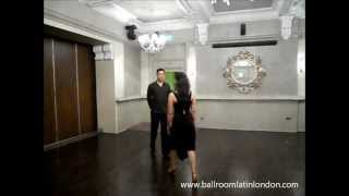 Basic Quickstep  tutorial of basic footwork  Ballroom Classes West London [upl. by Nivart]