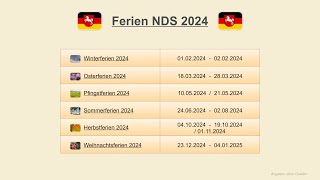 Ferien NDS 2024 [upl. by Norek]