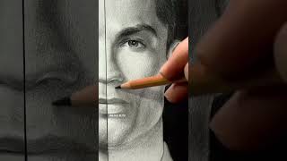 hyper realistic drawing Cristiano ronaldo [upl. by Leibman]