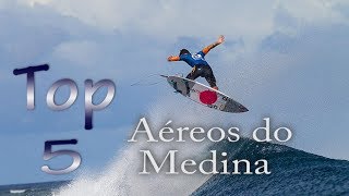 Top 5 Aéreos do Gabriel Medina [upl. by Einnil448]