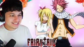 NATSU AND LUCY  Fairy Tail Episode 50 Reaction [upl. by Ilil428]