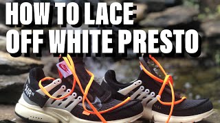 How to Lace Your Off White Prestos HypeBeast [upl. by Nymzaj]