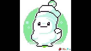 Pingouin tout blanc pixelart [upl. by Garlaand]