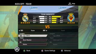 FIFA 11 PS2 Gameplay  Real Madrid vs Villareal [upl. by Lanoil]