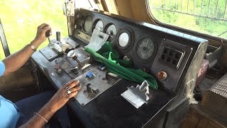 IRFCA Dibrugarh Rajdhani Express locomotive Cab Ride Inside WDP4B quotGT46PACequot Locomotive [upl. by Engenia729]