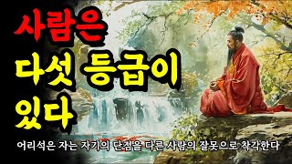 어리석은 자는 자기의 단점을 다른 사람의 잘못으로 착각한다  공자 채근담 맹자 법구경  사람은 다섯 등급이 있다 [upl. by Imiaj336]