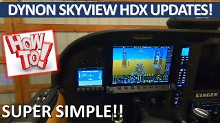 Dynon Skyview HDX  Install Monthly Aviation amp Obstacles Database Updates [upl. by Okkin939]